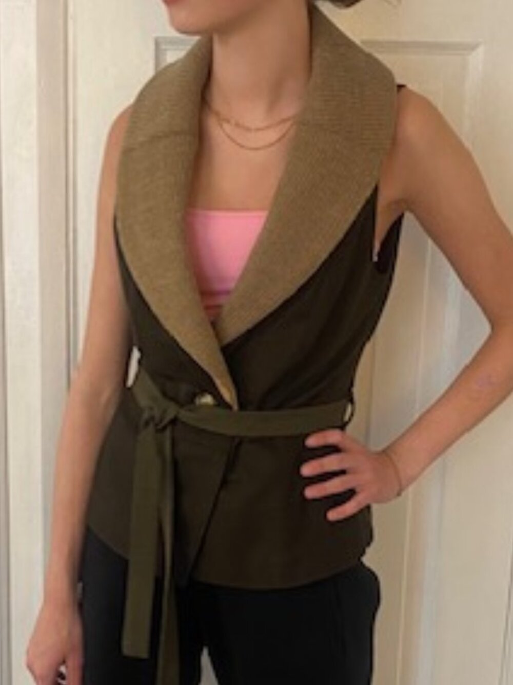 Waistcoat/ Vest Canadian Company 'Preloved' Size Small Made of recycled Vintage